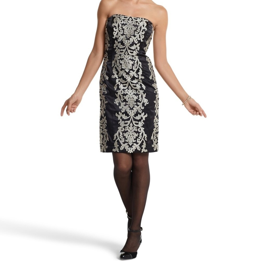 🎁Black/Gold Cocktail Dress🎁